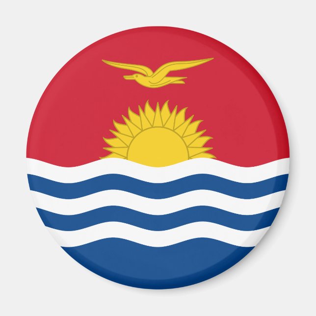 Imán Bandera Patriótica de Kiribati (Frente)