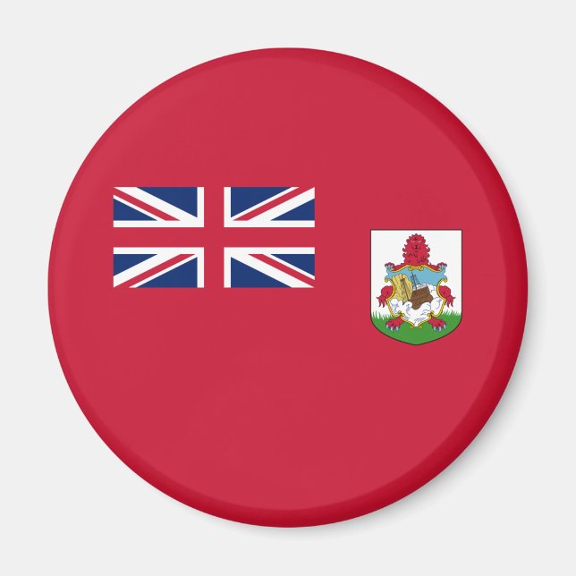 Imán Bandera patriótica de las Bermudas (Frente)