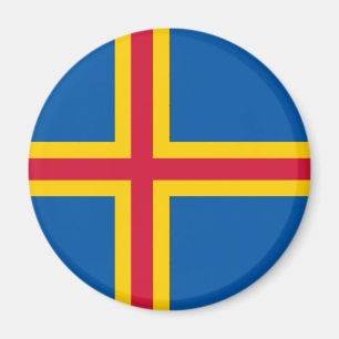 Imán Bandera patriótica de las Islas Åland