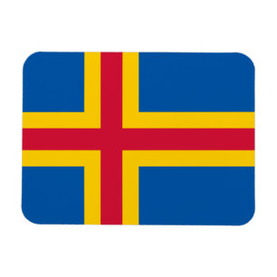 Imán Bandera patriótica de las Islas Åland
