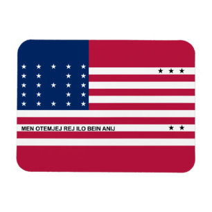 Imán Bandera patriótica del atolón Bikini