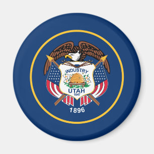 Imán Bandera Patriótica del Estado de Utah