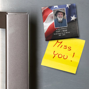 Imán Bandera Patriótica En La Fotografía De Simpatía Po