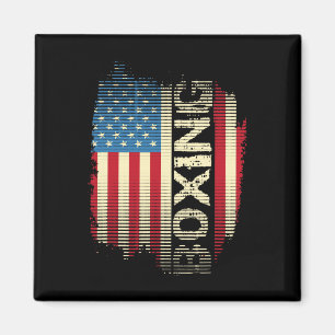 Imán Bandera Patriótica Estadounidense Boxing Kickboxin