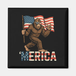 Imán Bandera Patriótica Norteamericana De La Roca Meric