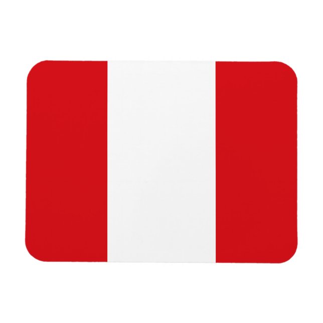 Imán Bandera peruana (Horizontal)