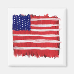 Imán Bandera pintada de arte popular