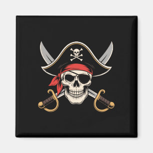 Imán Bandera pirata calavera jolly roger Halloween dive