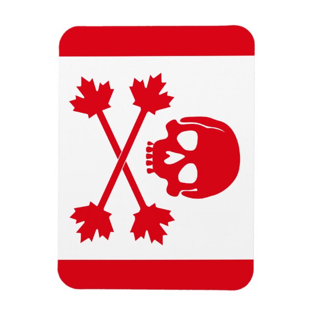 Imán Bandera Pirata de Canadá (Vertical)