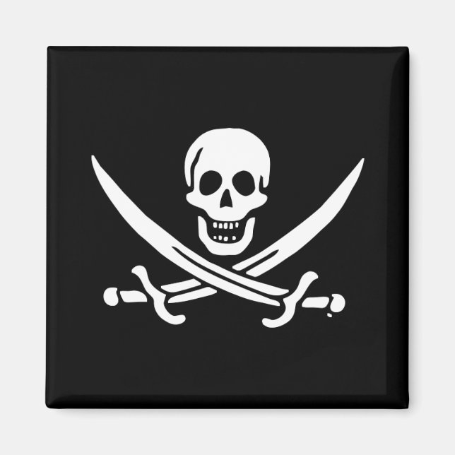 Imán Bandera pirata de Jolly roger (Frente)