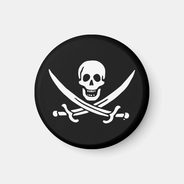 Imán Bandera pirata de Jolly roger (Frente)