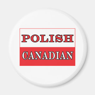 Imán Bandera polaca canadiense