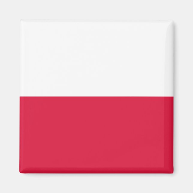 Imán Bandera polaca (Polonia) (Frente)