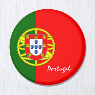 Imán Bandera portuguesa y Portugal: hinchas de viajes y