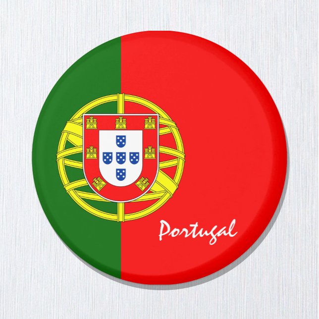 Imán Bandera portuguesa y Portugal: hinchas de viajes y (Subido por el creador)