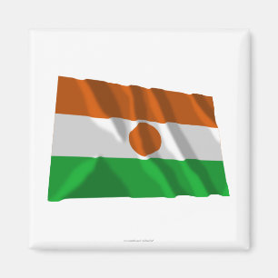 Imán Bandera que agita de Niger