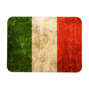 Imán Bandera rasguñada y llevada del italiano del