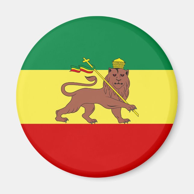 Imán Bandera rastafari (Rastafarianismo) (Rasta) (Frente)