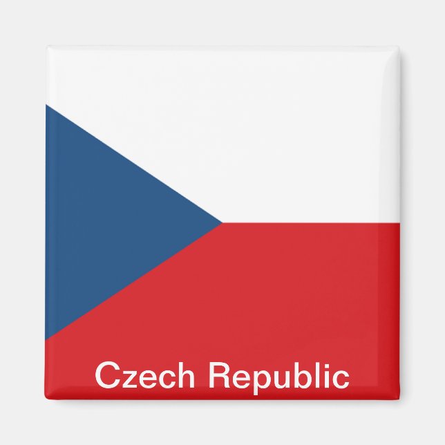 Imán Bandera República Checa (Frente)