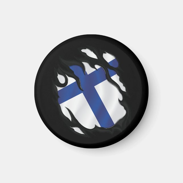 Imán Bandera robada de Finlandia (Frente)