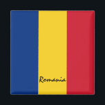 Imán Bandera rumana y vacaciones en Rumania, viajes y d<br><div class="desc">Redes frigoríficas: Rumania y Bucarest - me encanta mi país y la bandera rumana viajes,  regalos de vacaciones</div>