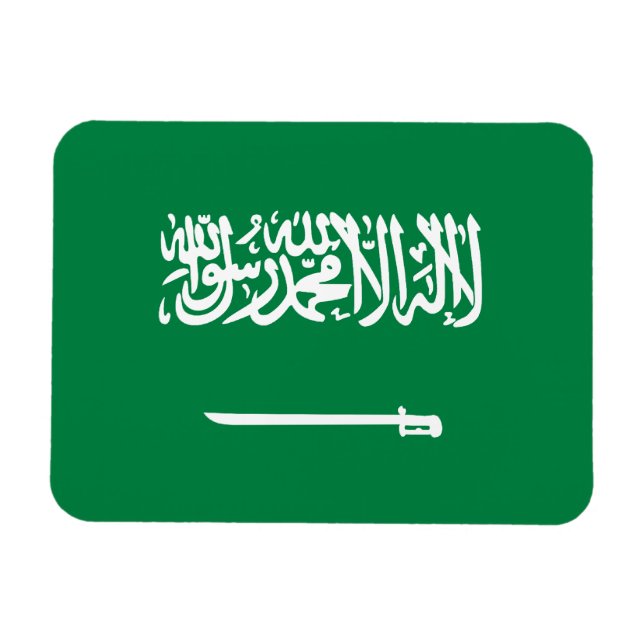 Imán Bandera saudita (Horizontal)