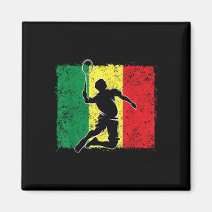 Imán Bandera senegalesa del jugador de bádminton Senega