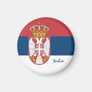 Imán Bandera serbia y viajes de Serbia, vacaciones y de