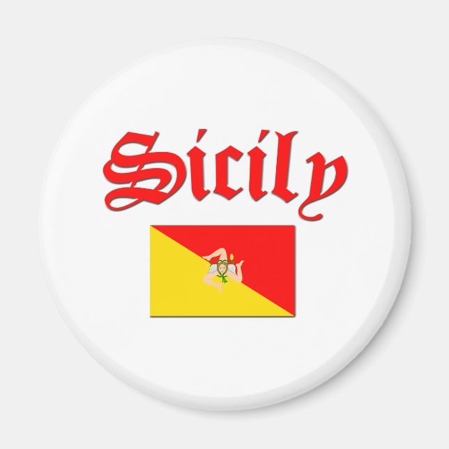 Imán Bandera siciliana 2 (Frente)