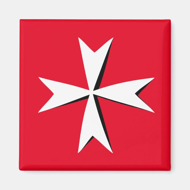 Imán Bandera/símbolo de caballero de la Cruz y Malta de (Frente)