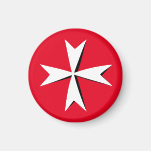 Imán Bandera/símbolo de caballero de la Cruz y Malta de