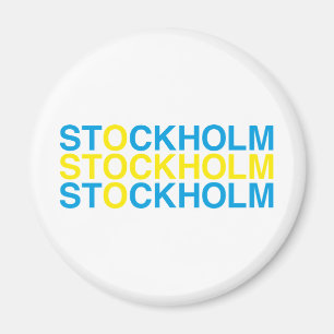 Imán Bandera sueca STOCKHOLM