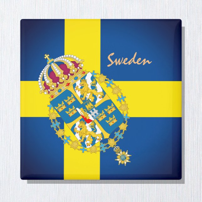 Imán Bandera sueca y vacaciones en Suecia, viajes y dep (Subido por el creador)