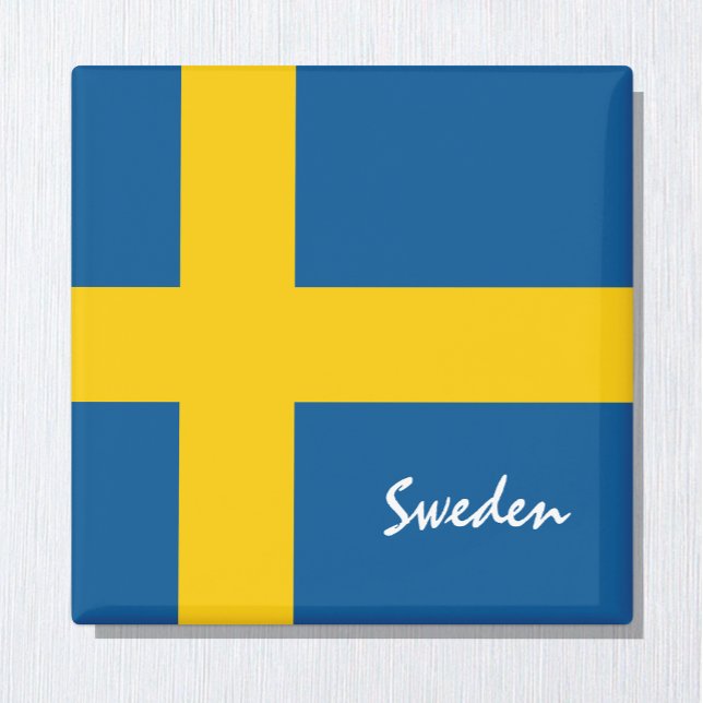 Imán Bandera sueca y vacaciones en Suecia, viajes y dep (Subido por el creador)