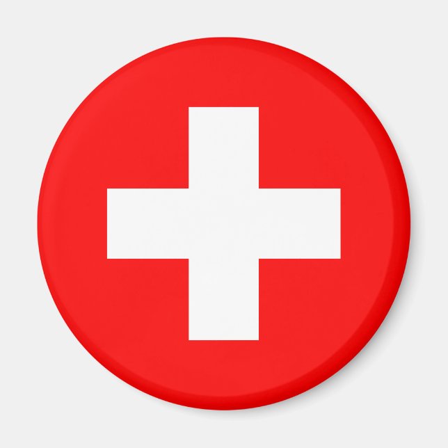 Imán Bandera Suiza (Suiza) (Frente)