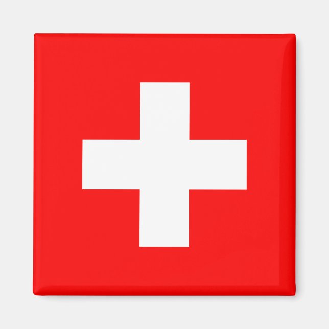 Imán Bandera suiza (Suiza) (Frente)