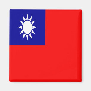 Imán BANDERA TAIWANESA zTW001, Taiwan Formosa, Fridge