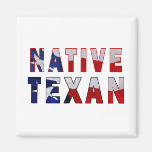 Imán Bandera texana nativa
