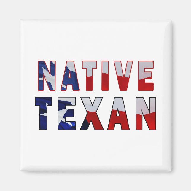 Imán Bandera texana nativa (Frente)