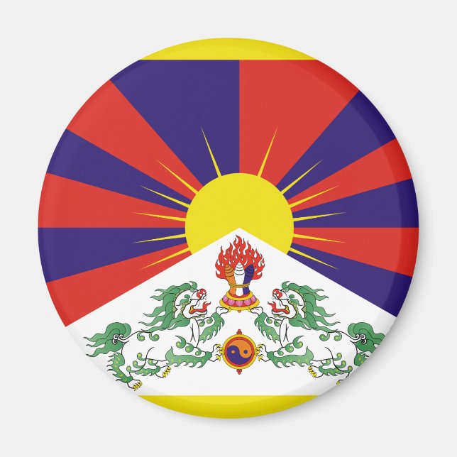 Imán Bandera tibetana (Frente)