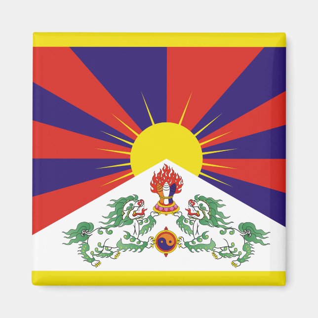 Imán Bandera tibetana (Frente)