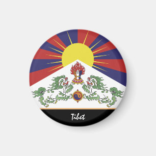 Imán Bandera tibetana y Tíbet - Himalaya de viaje / Lh