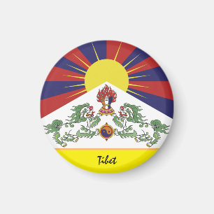 Imán Bandera tibetana y Tíbet - Himalayas de viaje / Lh