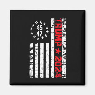 Imán Bandera Trump 2024 - 45 47 Bandera de Trump Betsy 