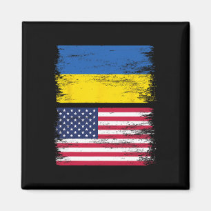 Imán Bandera ucraniana americana Ucrania Estados Unidos