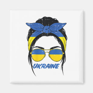 Imán Bandera ucraniana de mujeres ucranianas Bun Ndana 