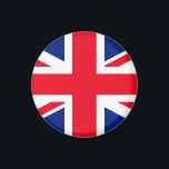 Imán Bandera Union Jack del Reino Unido<br><div class="desc">Bandera Union Jack del Reino Unido</div>