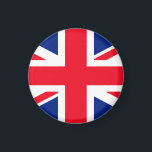 Imán Bandera Union Jack del Reino Unido<br><div class="desc">Bandera Union Jack del Reino Unido</div>