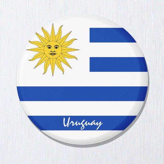 Imán Bandera uruguaya y Uruguay - hinchas de viajes y d (Subido por el creador)