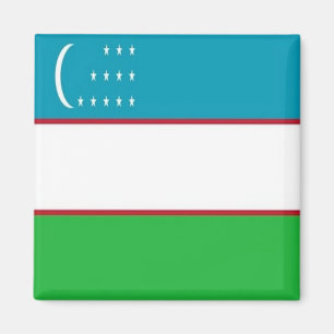 Imán BANDERA UZBEKI zUZ001, Uzbekistán, Fridge Asia